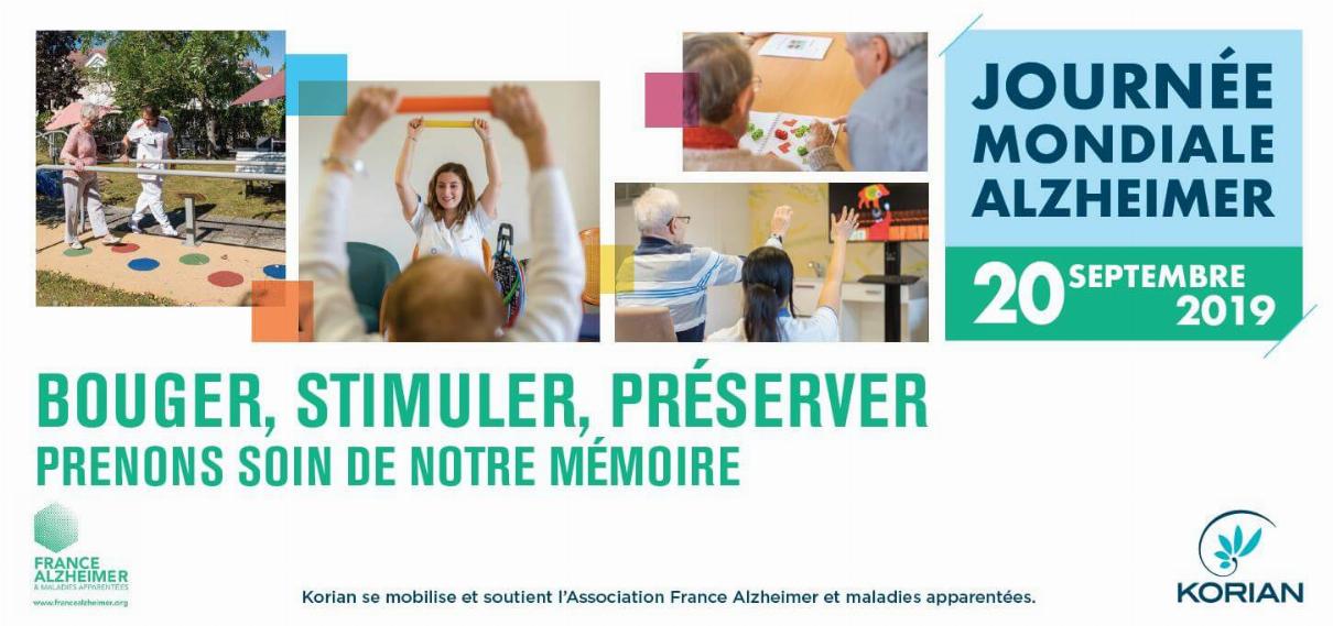 Journée Mondiale Alzheimer 2019 : l'accompagnement des maisons de retraite Korian