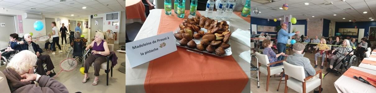 Ateliers sportifs et dégustation de madeleines à Korian Les Arcades