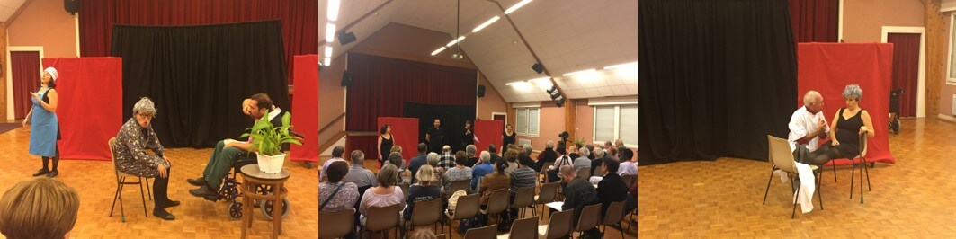 La pièce de théâtre et son public à Korian 